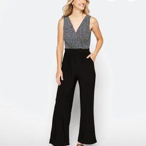 Blue Kaleigh Knit Jumpsuit